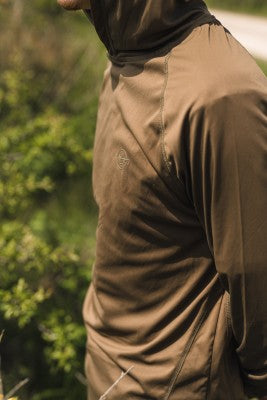 Technisches T-Shirt Korda UPF Dunkles Khaki