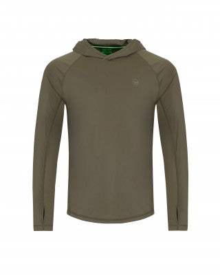 Technisches T-Shirt Korda UPF Dunkles Khaki