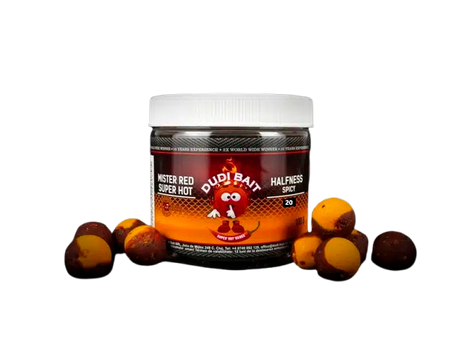 Halfness Dudi Bait Mister Red Super Hot Spicy Fish 20 mm - Tienda Carpfishing