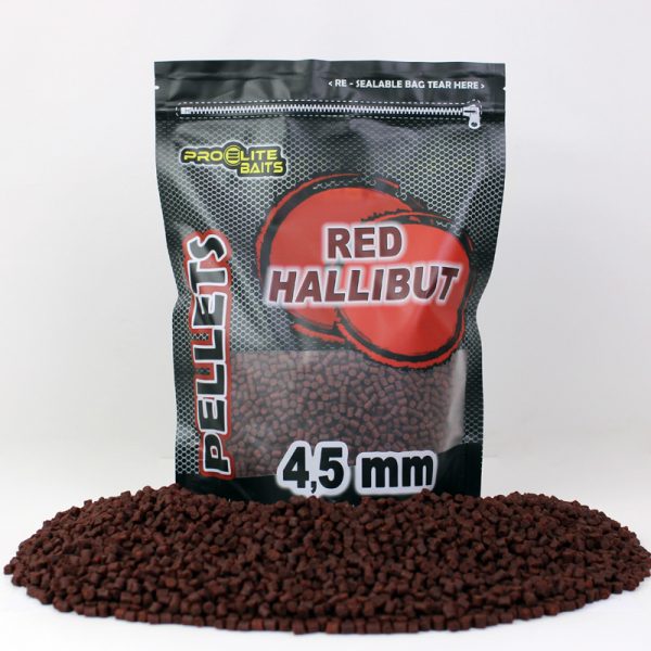 Pellets Pro Elite Baits Rot Hallibut