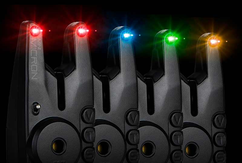 Alarma Fox Mini Micron v2 Multicolor - Tienda Carpfishing