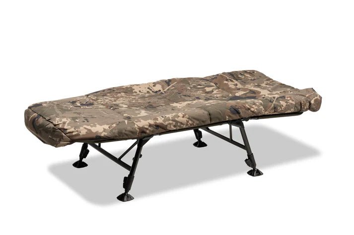 Bed Chair Nash Indulgence 4 Junioren Sleep System Camo - Tienda Carpfishing