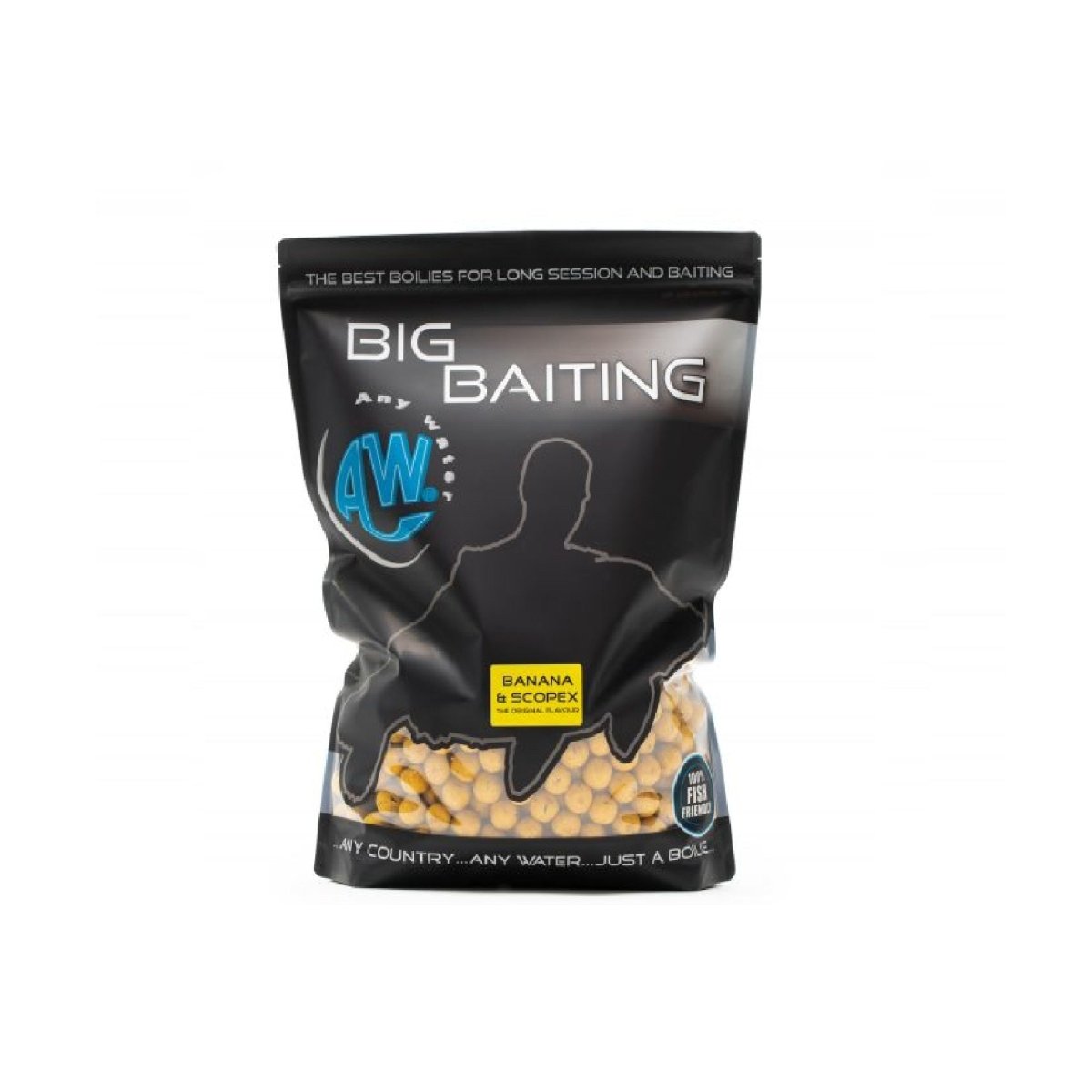 Boilies Any Water Big Baiting Banana & Scopex 20 mm 5 Kg - Tienda Carpfishing