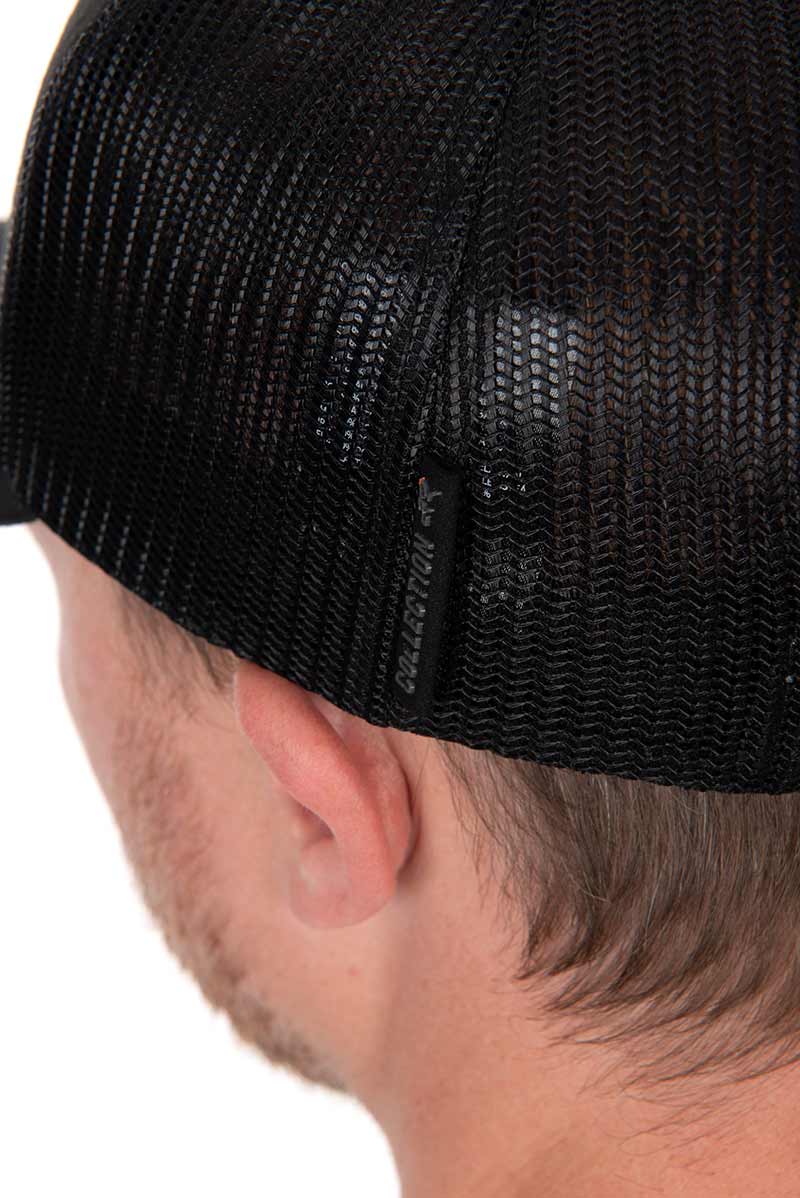 Gorra Fox Trucker Negro - Naranja - Tienda Carpfishing