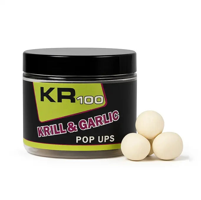 Pop Ups Krom Quality KR100 Krill & Garlic Weiß 15mm