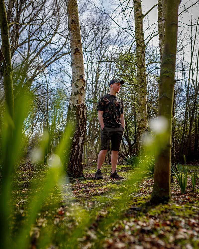 Pantalón corto Fox LW Combat Caqui - Tienda Carpfishing