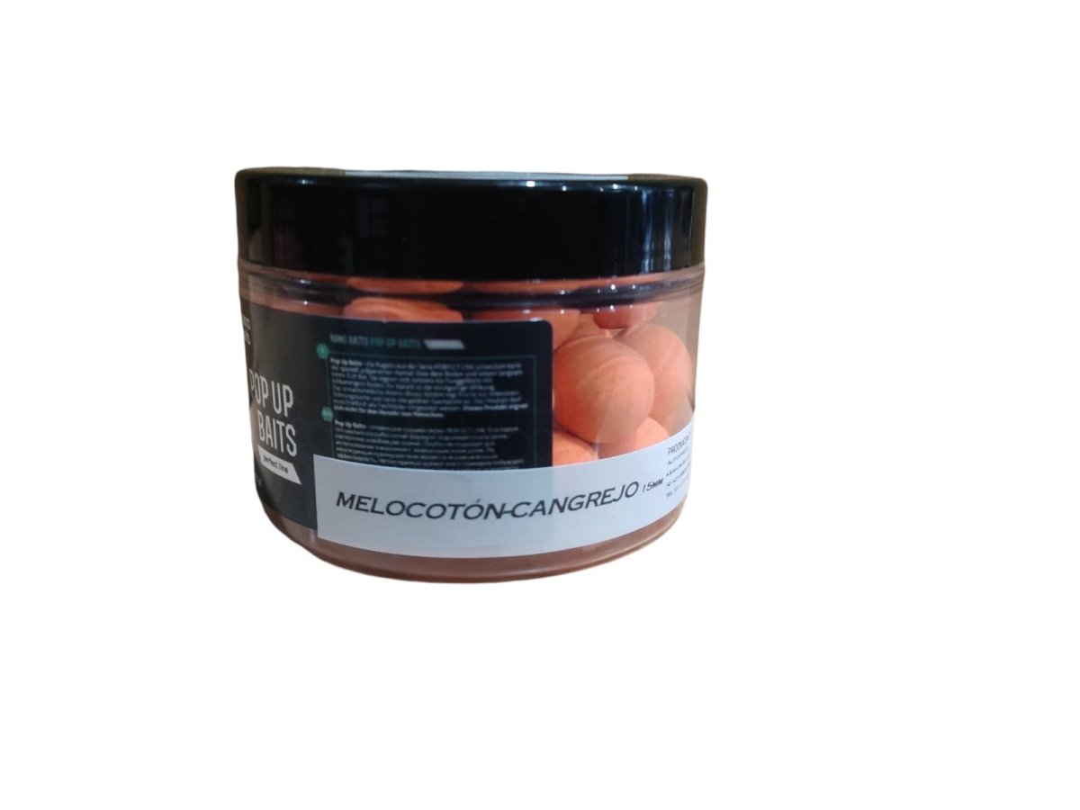 Pop Ups Nano Baits Peach Crab Naranja 15 mm - Tienda Carpfishing