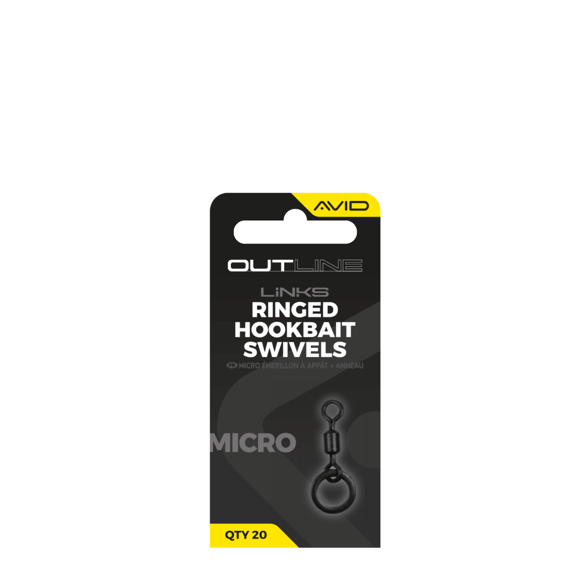 Quitavueltas con anilla Avid Carp Outline Micro Hookbait - Tienda Carpfishing