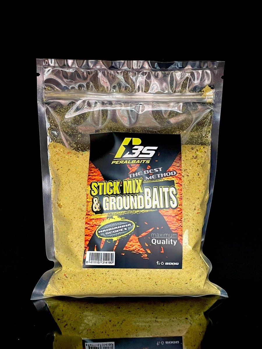 Stick Mix Peralbaits Mandarina Scopex 800 g - Tienda Carpfishing