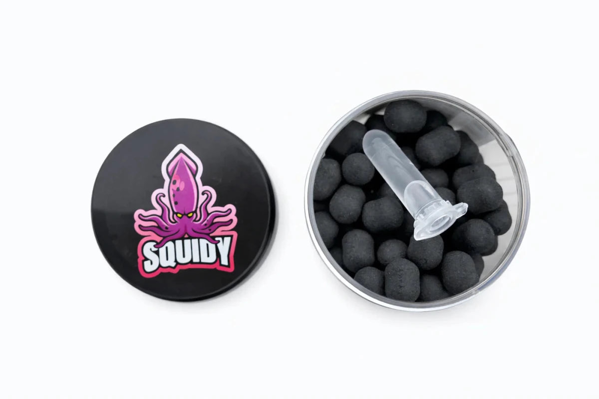 Wafters Dumbells Tactica Baits Squidy Negro 14 mm - Tienda Carpfishing