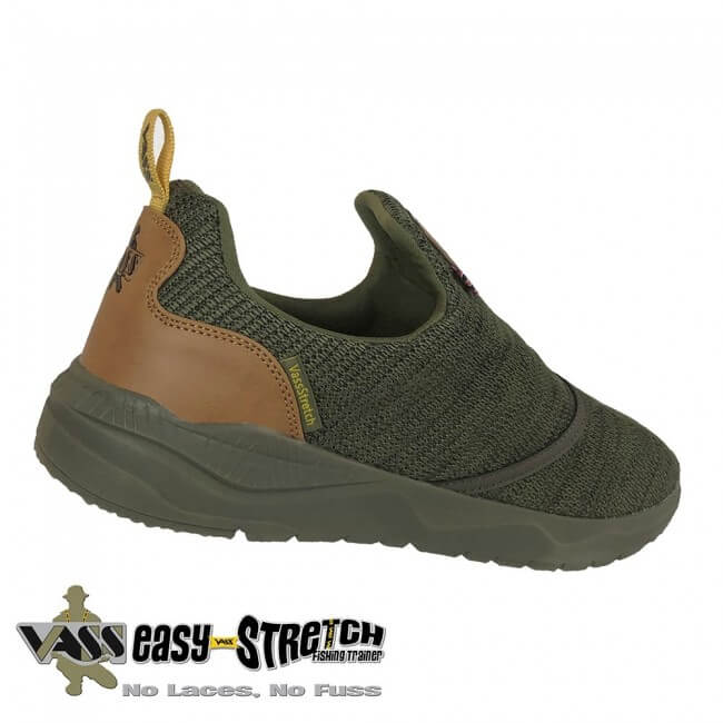Zapatillas Vass Easy - Strech Verdes - Tienda Carpfishing