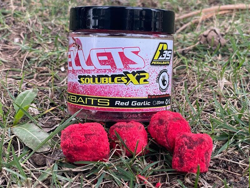 Hook Baits Pellets Peralbaits Red Garlic 20 mm
