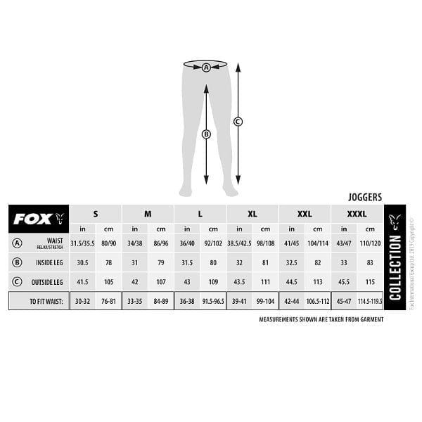 talla pantalon fox verdes negros chandal