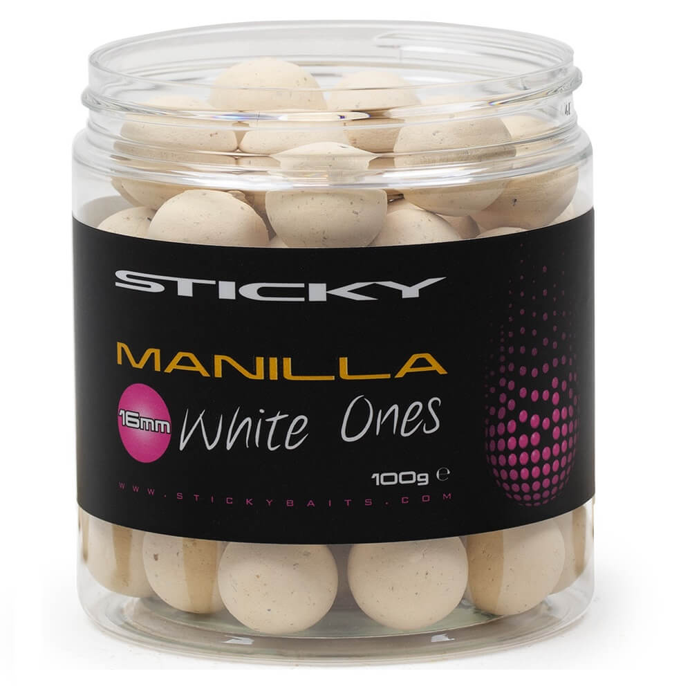 Pop Ups Sticky Manilla Blanco 14 mm - Tienda Carpfishing