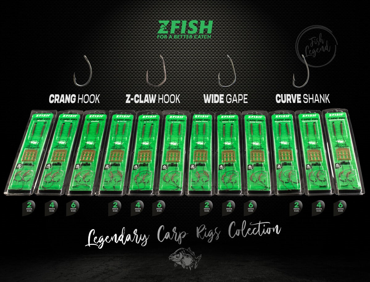 Häkchen montiert Zfish Wide Gape