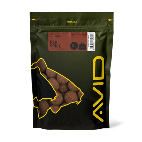 Boilies Avid Carp Premium Red Spice 20 mm - Tienda Carpfishing