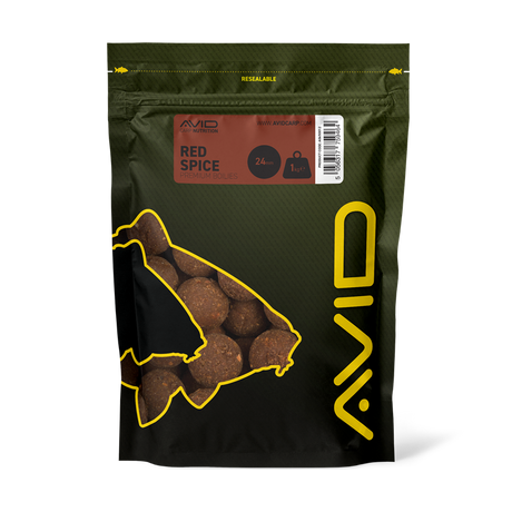 Boilies Avid Carp Premium Red Spice 24 mm - Tienda Carpfishing