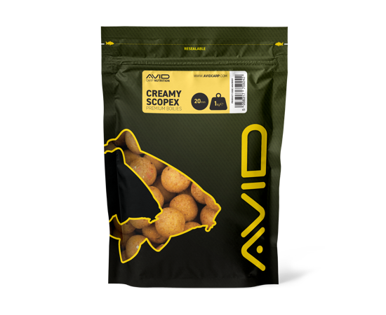 Boilies Avid Carp Cremig Scopex 20 mm