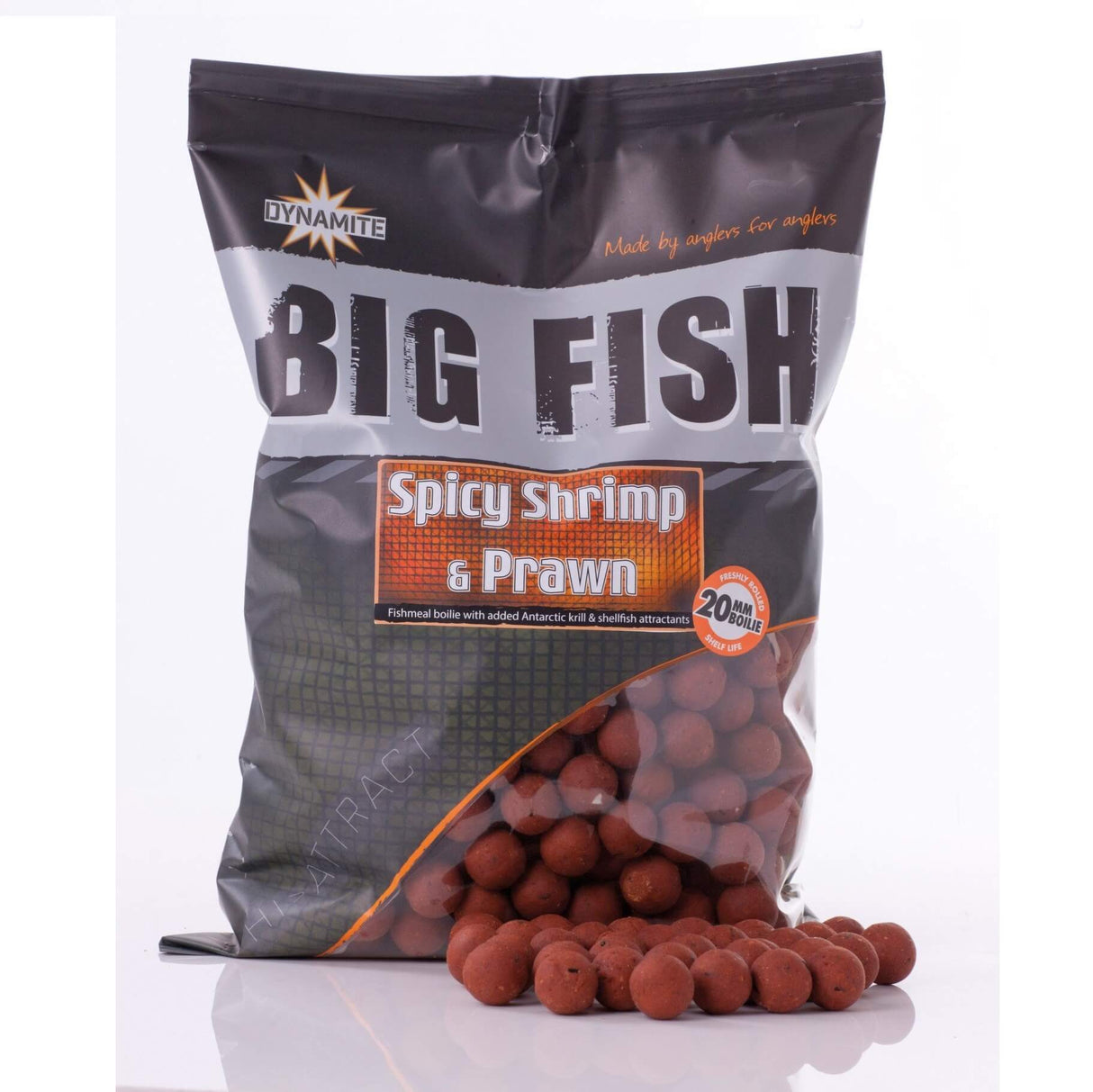 Boilies Dynamite Baits Big Fish Pikant Shrimp Prawn 20 mm