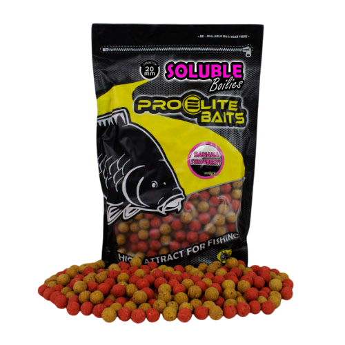 Boilies Solubles Pro Elite Baits Banane Strawberry 20 mm 3,5 Kg