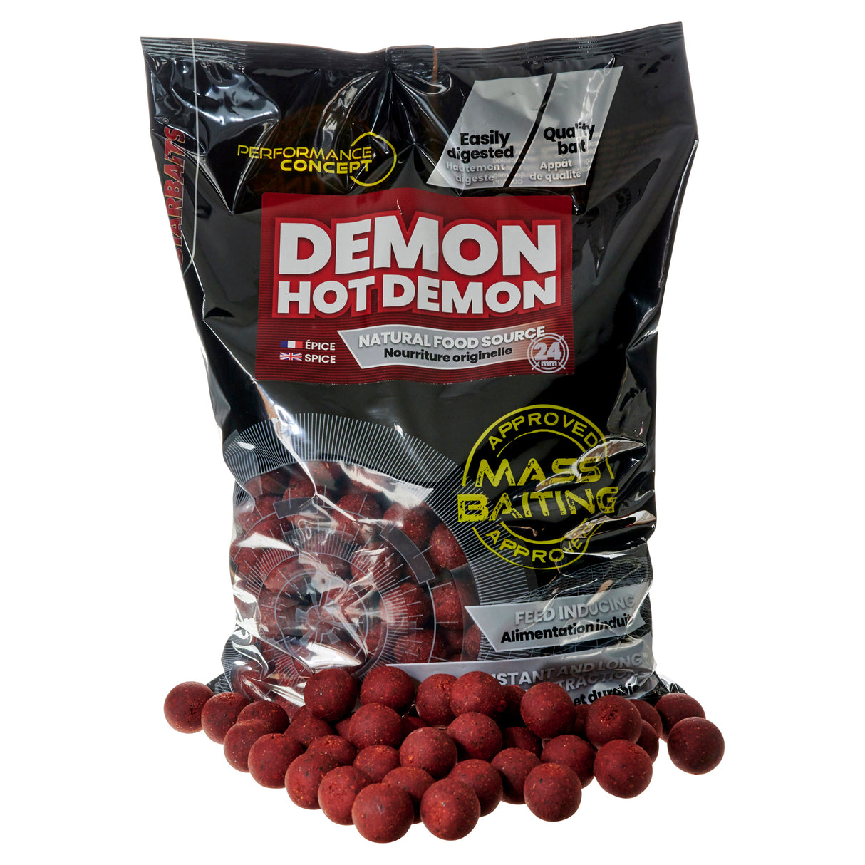 Boilies Starbaits Massenköder Hot Demon 24 mm 3 kg