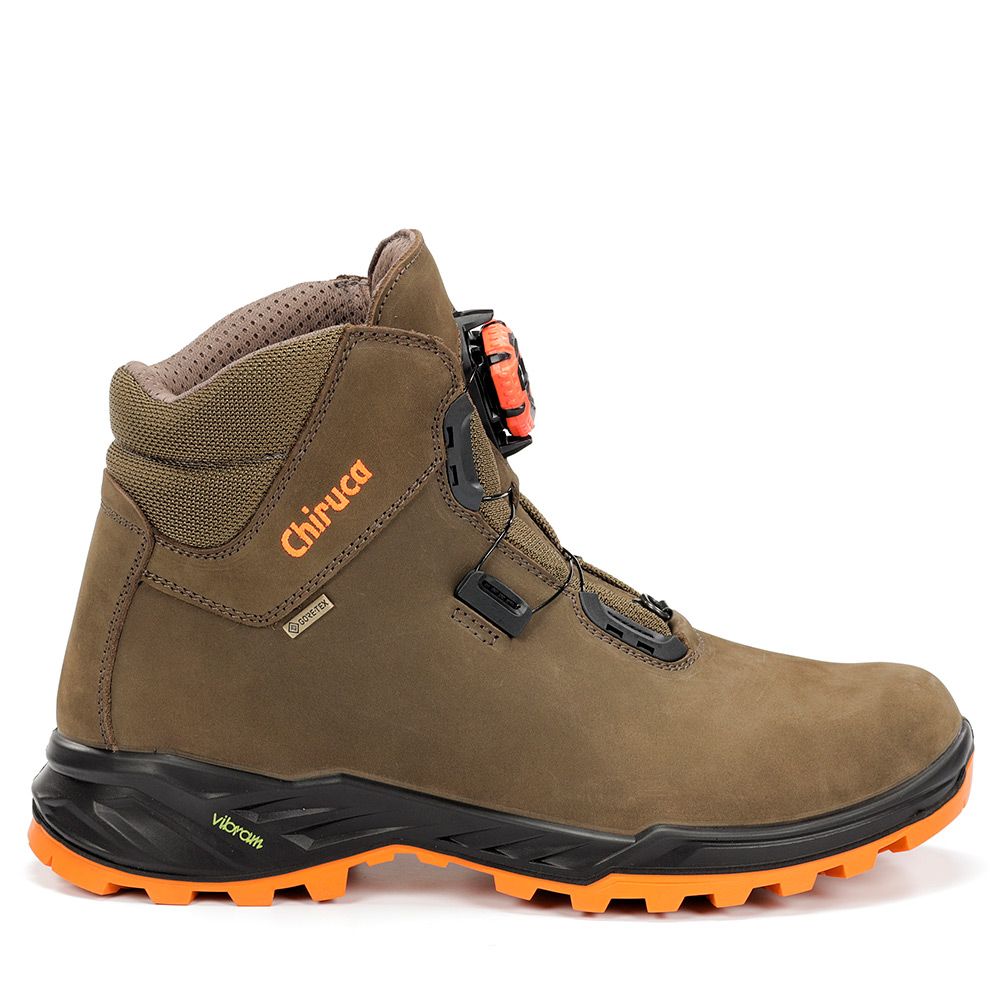 Stiefel Chiruca Cares Boa Hi Vis 08 Gore-Tex Grün und Orange