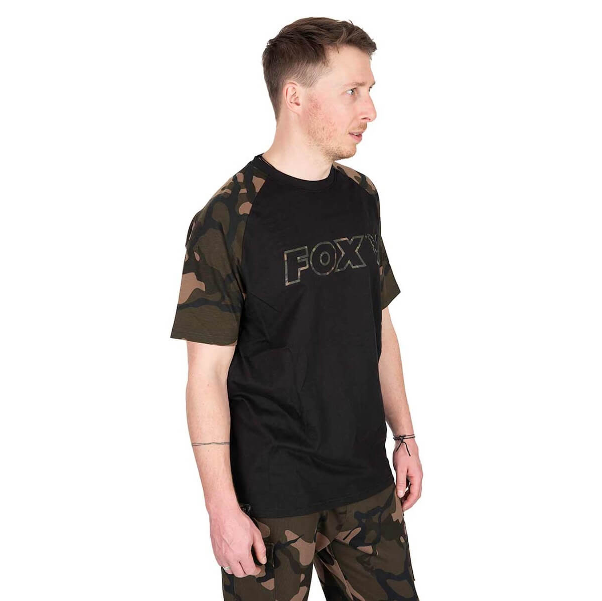 T-shirt Fox Outline T Schwarz/Camo