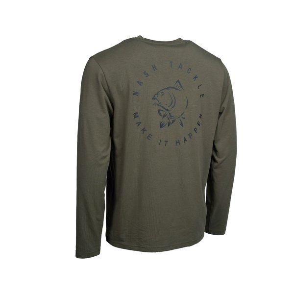 T-shirt Nash Make It Happen Grünes Langarmshirt