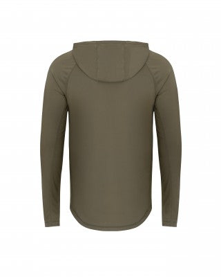 Technisches T-Shirt Korda UPF Dunkles Khaki