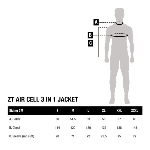 Thermische Jacke Nash ZT Luftzelle 3 in 1