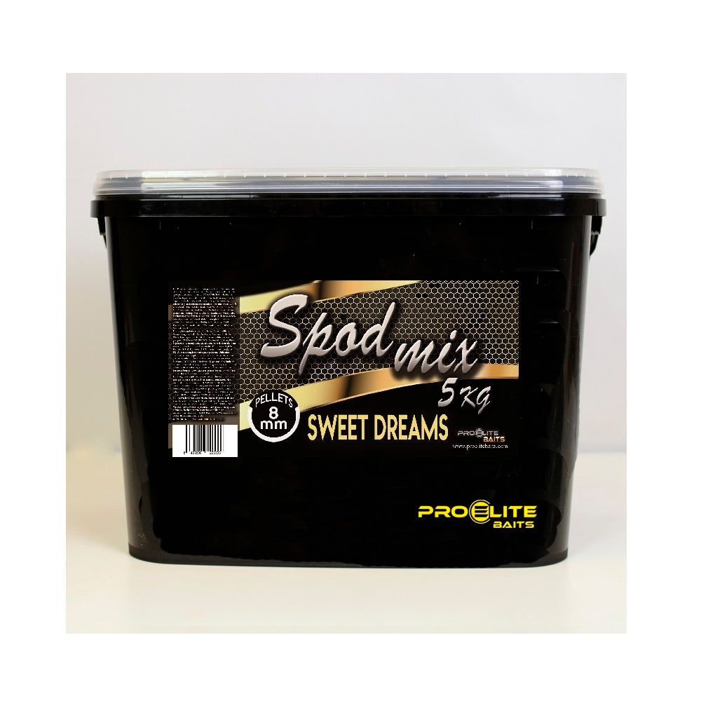 Würfel Pellets Spod Mix Pro Elite Baits Gold Sweet Dreams 8 mm 5 kg