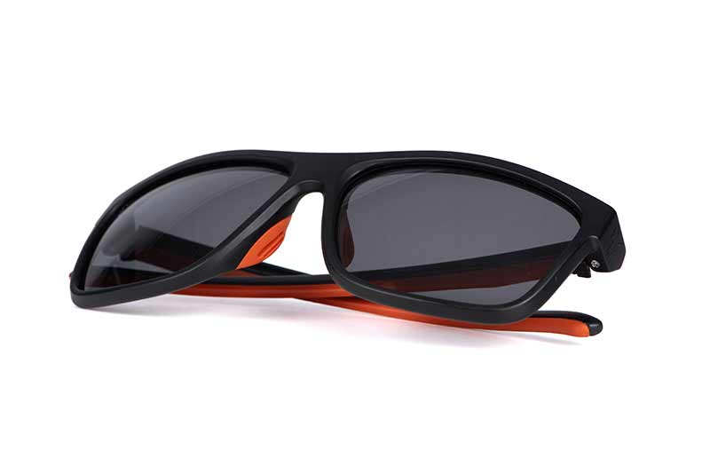 Sonnenbrillen gepolt Fox Kollektion Schwarz und Orange
