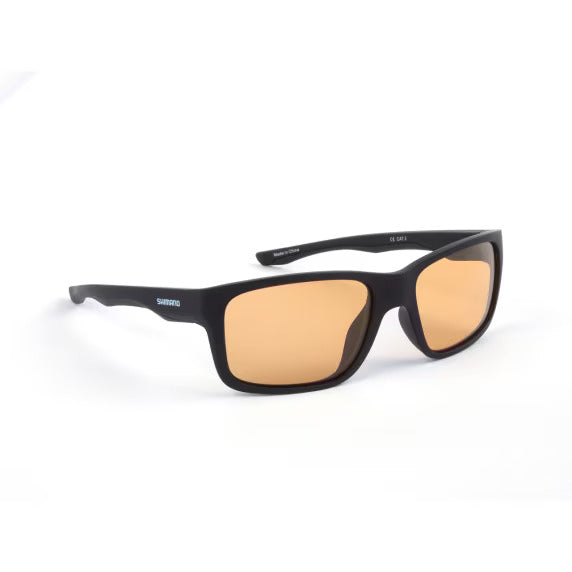 Sonnenbrillen gepolt Shimano Aspire Mattschwarz und Gelb