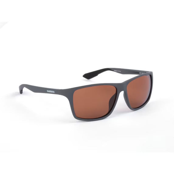 Sonnenbrillen gepolt Shimano Technium Dunkelgrau und Kupfer