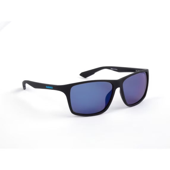 Sonnenbrillen gepolt Shimano Technium Mattschwarz und Blau