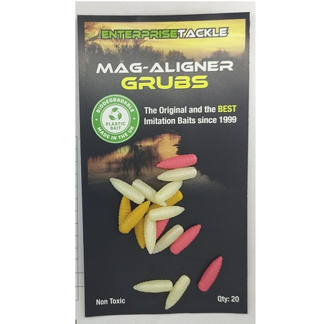 Gusanos Enterprise Mag-Aligner Grubs Colores Mixtos - Tienda Carpfishing