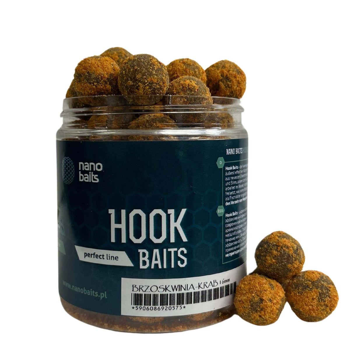 Hard Hook Baits Nano Baits Peach-Krabbe 18 mm