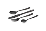 Besteckset Fox CookWare schwarzer Edelstahl