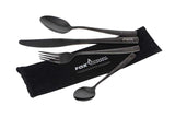 Besteckset Fox CookWare schwarzer Edelstahl