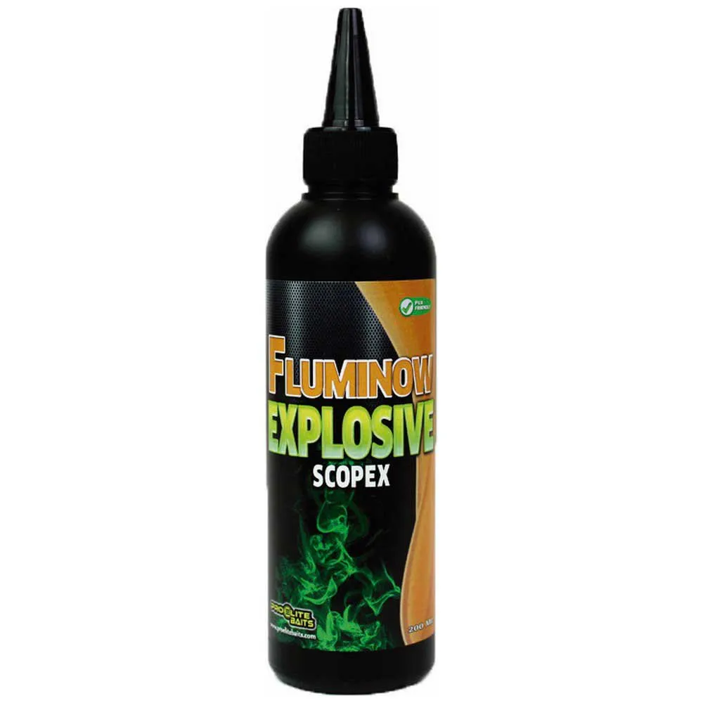 Líquido Fluminow Explosive Pro Elite Baits Scopex 200 ml - Tienda Carpfishing