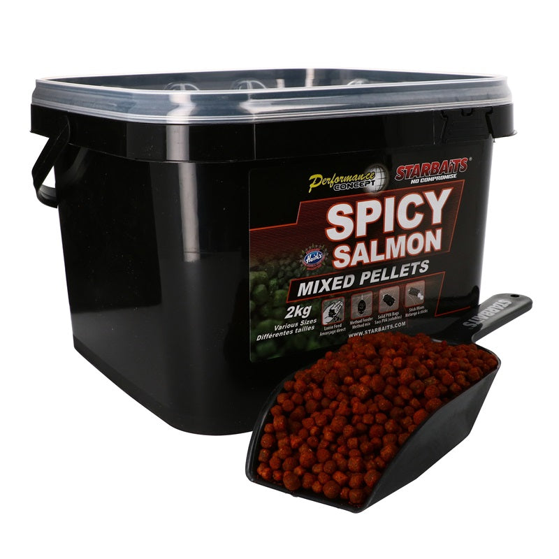 Pellet-Mischung Starbaits Spicy Salmon 2 kg