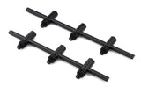 Pack 2 Buzz bars Fox Black Label 3 cañas ajustables 22 - 25 cm - Tienda Carpfishing