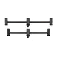 Pack 2 Buzz bars ajustables Fox Black Label Carbon 3 cañas 22 - 25 cm - Tienda Carpfishing