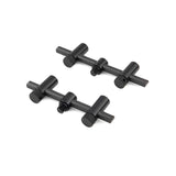 Packung 2 Buzz bars einstellbar Fox Black Label Kohlenstoff 2 ruten 11 - 12,5 cm