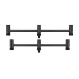 Packung 2 Buzz bars einstellbar Fox Black Label Kohlenstoff 3 ruten 22 - 25 cm