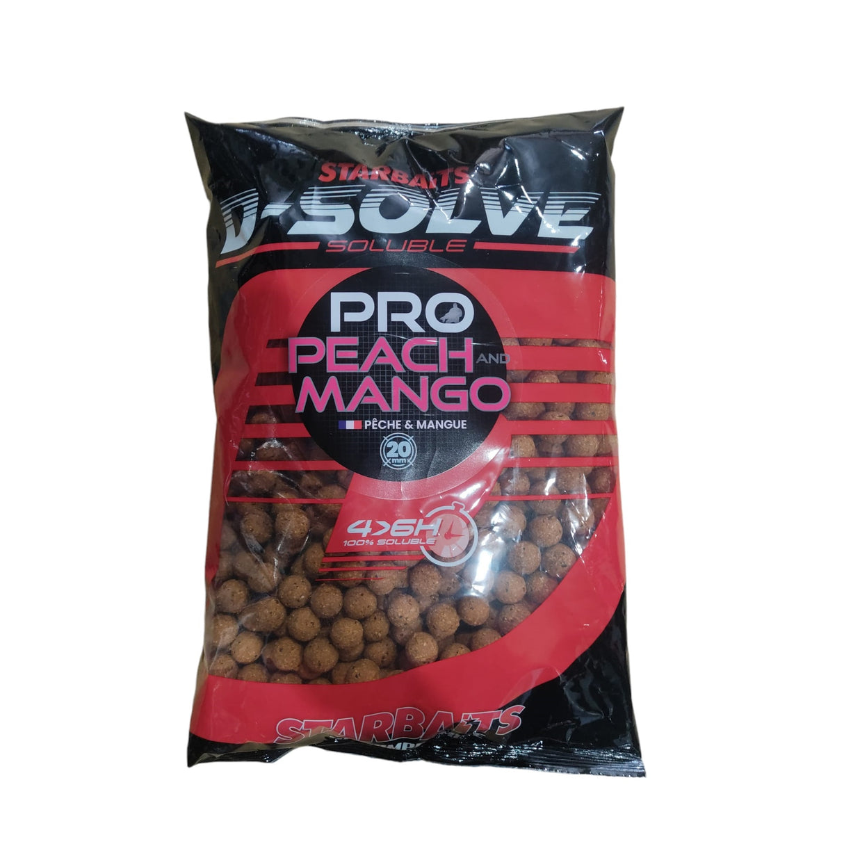 Boilies Starbaits Solubles Probiotic Peach Stiel 20 mm 2,5 kg