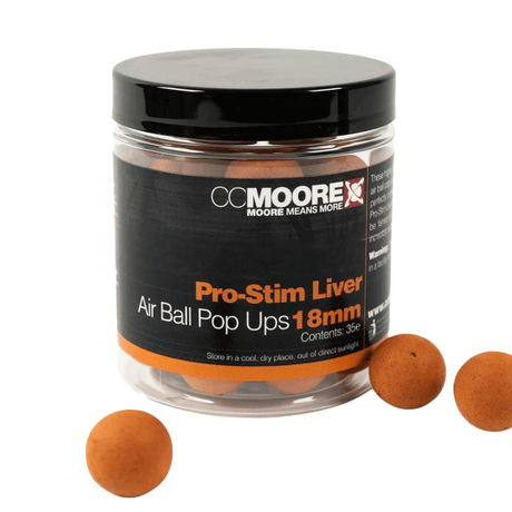 Pop ups Ccmoore Pro-Stim Liver Air Ball Marrón 18 mm - Tienda Carpfishing