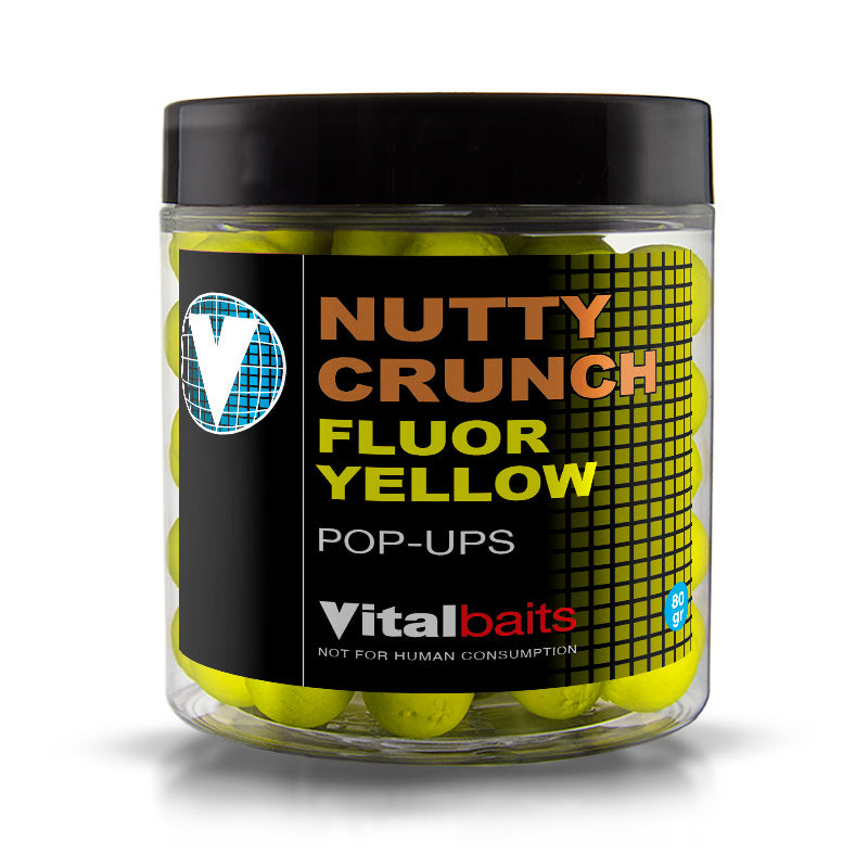 Pop ups Vitalbaits Nutty Crunch Fluorgelb 18 mm