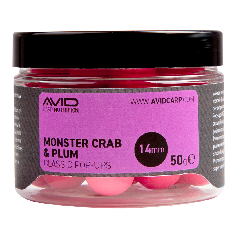 Pop ups Avid Carp Monster Crab & Pflaume 14 mm