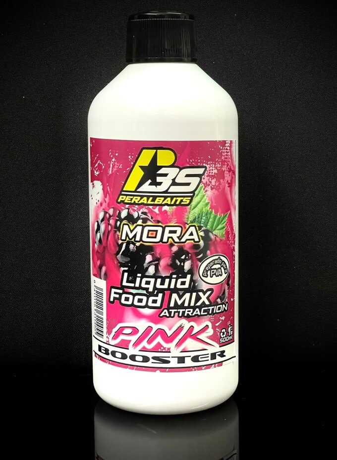 Remojo Booster Pink Peralbaits Mora 500 ml - Tienda Carpfishing